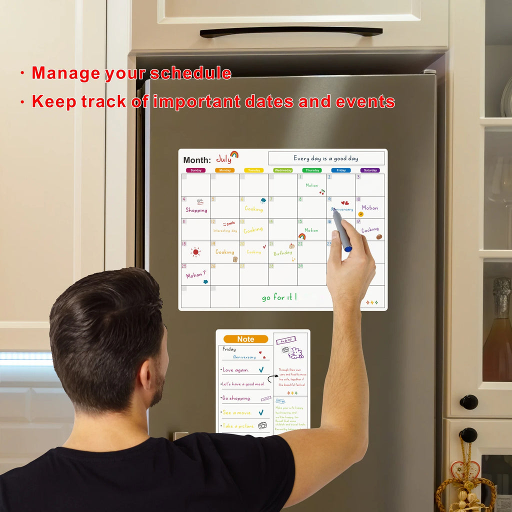 Magnetic Calendar For Fridge