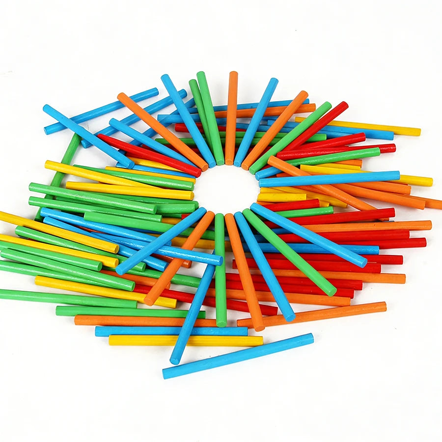 100pcs 8cm Wooden Counting Sticks