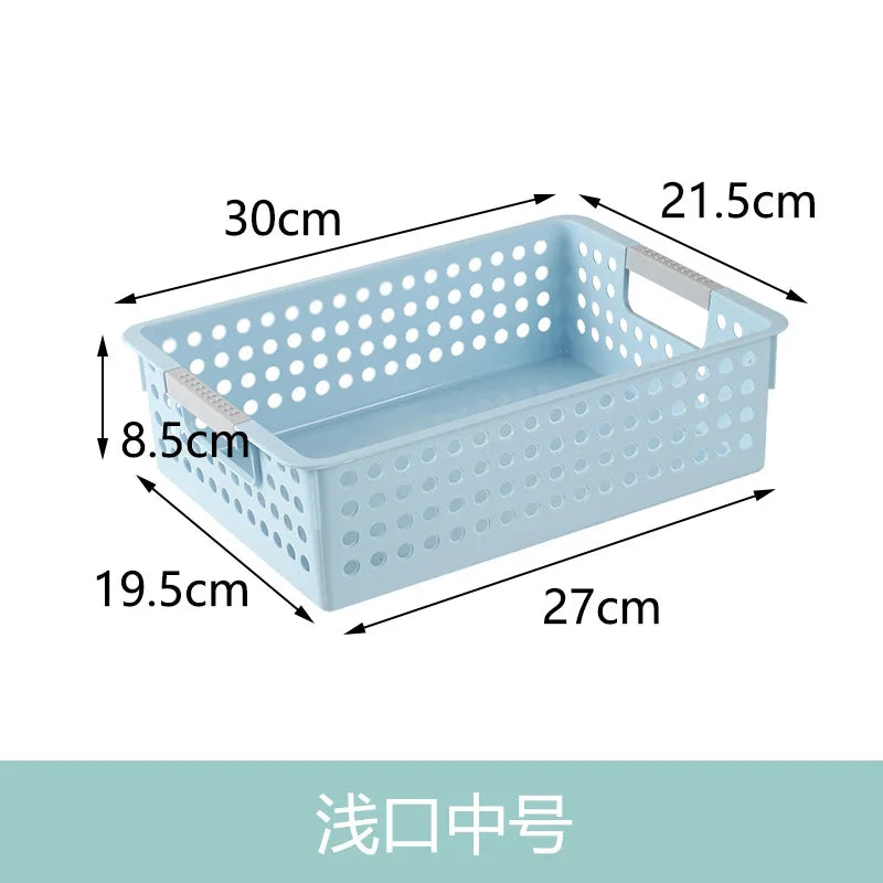 Large Hollow out round Hole Plastic Storage Basket