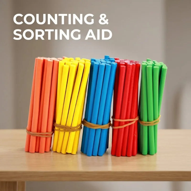 Colorful Counting Sticks for Kids