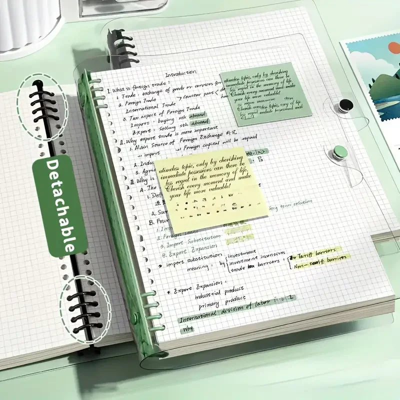 240 Pages A5 Transparent Checkered Notebook