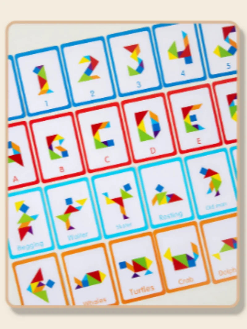 3D Wooden Tangram Puzzle