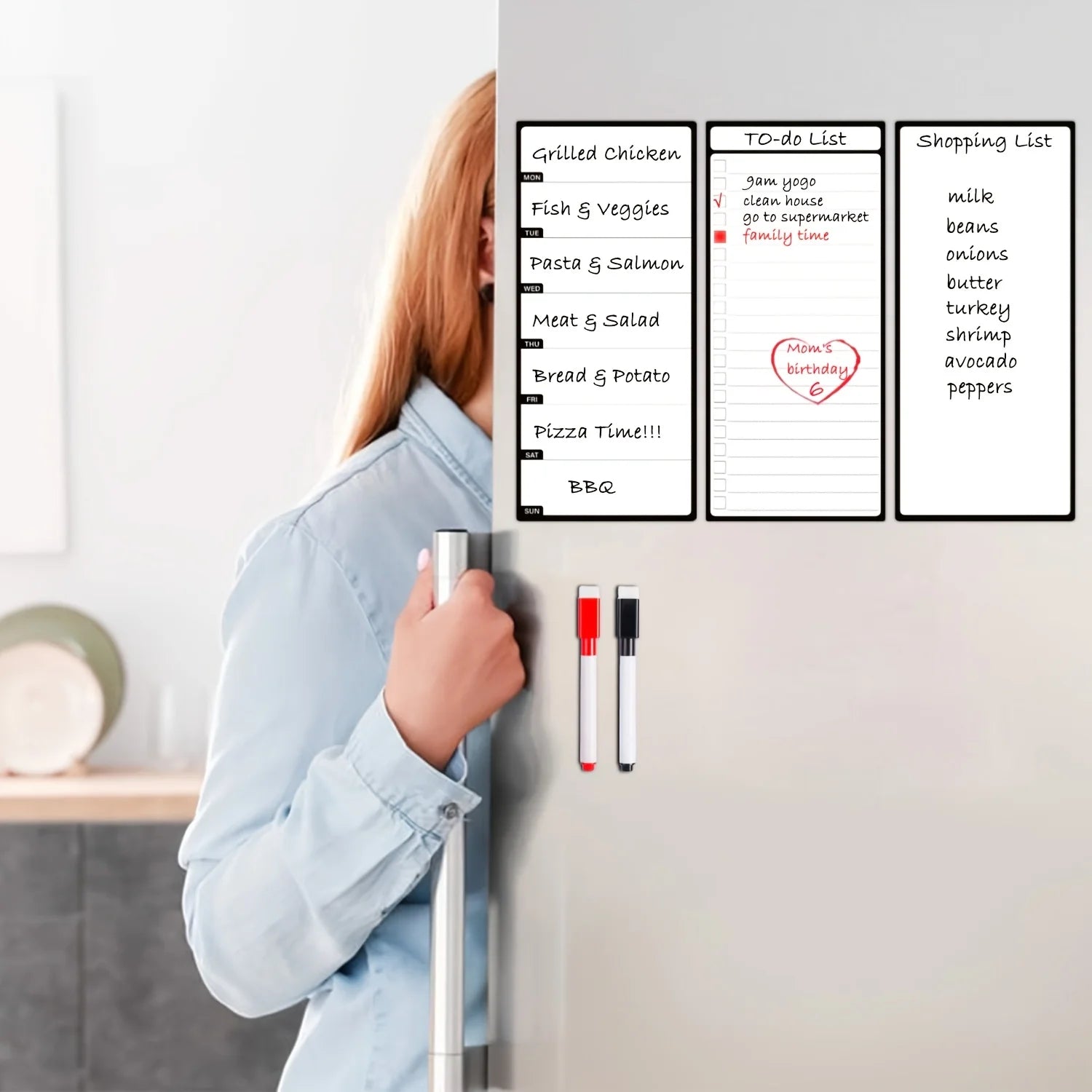 Magnetic Dry Erase Board Set