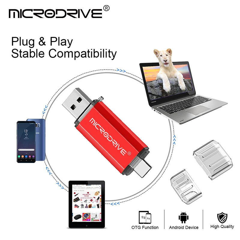 Pendrive Type C OTG USB Flash Drive
