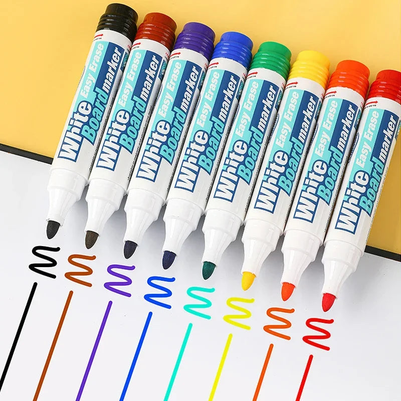 4-8 Colors Whiteboard Markers with Magnetic Whiteboard Eraser