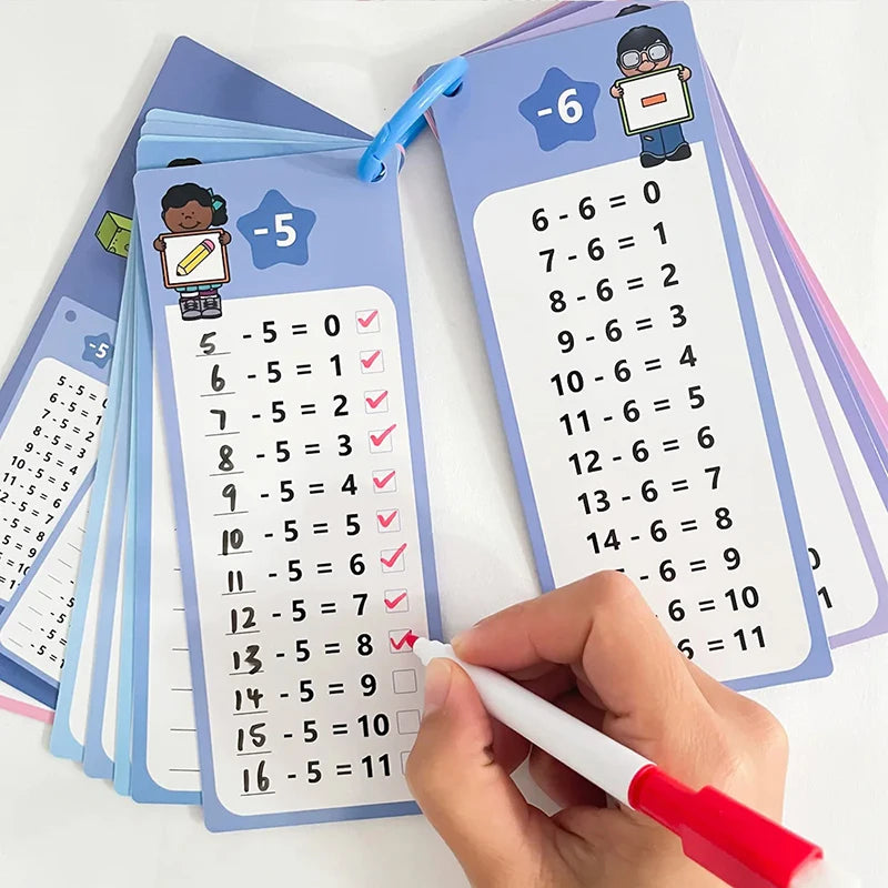 Math Training Cards 15pcs