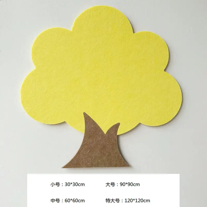Tree Shaped Felt Board Photo Wall