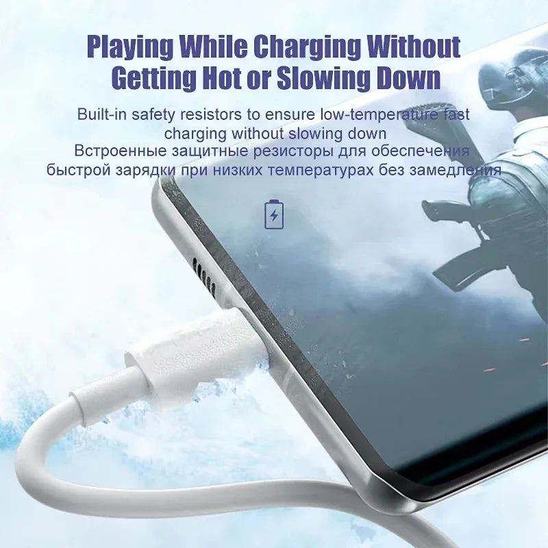 3PCS 100W 6A Super Fast Charger Cable