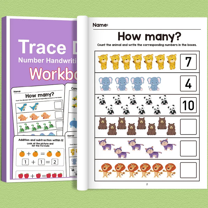 Interactive Preschool Math Workbook