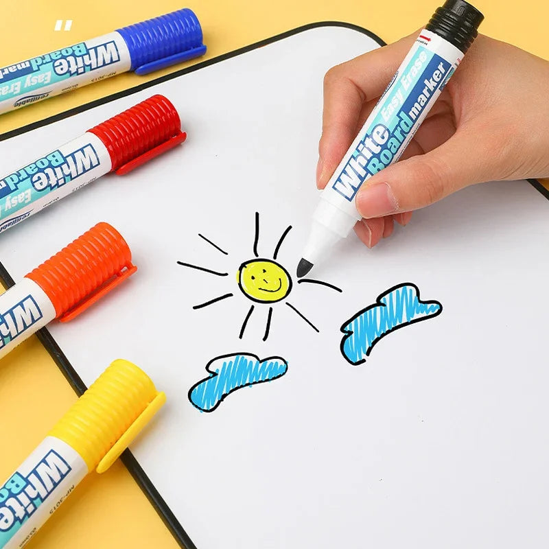 4-8 Colors Whiteboard Markers with Magnetic Whiteboard Eraser