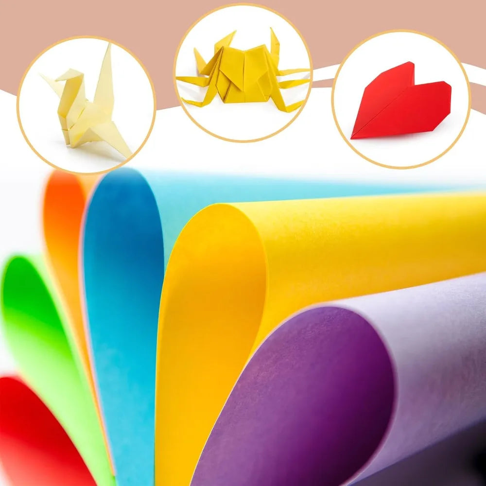 100 Sheets A4 Construction Paper in Assorted Bright Colors