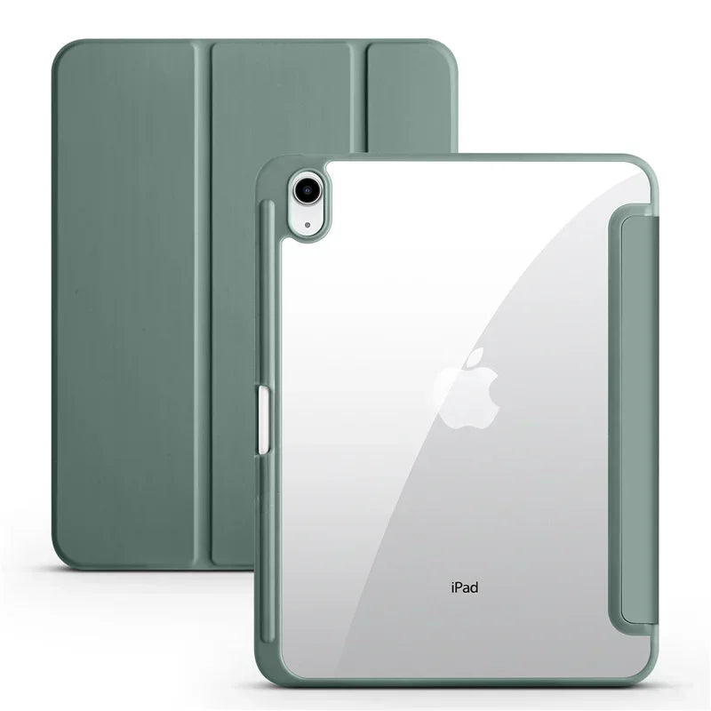 For iPad 10th Gen Case with Pen Holder Trifold