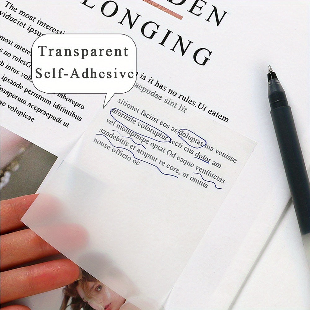 50 Sheets Transparent Sticky Note Pads