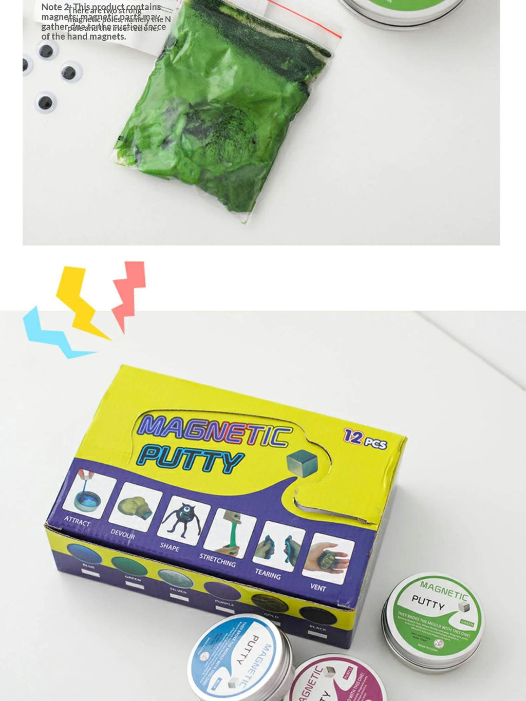 Magnetic Putty Slime Gravity Defying Magnet