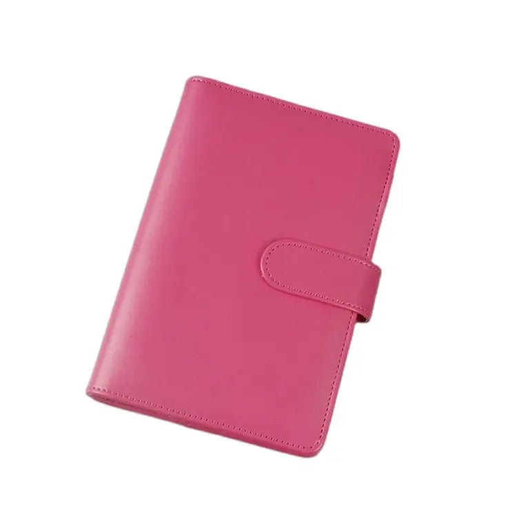 Macaroon Color A6/A5 PU Leather DIY Binder Notebook Cover